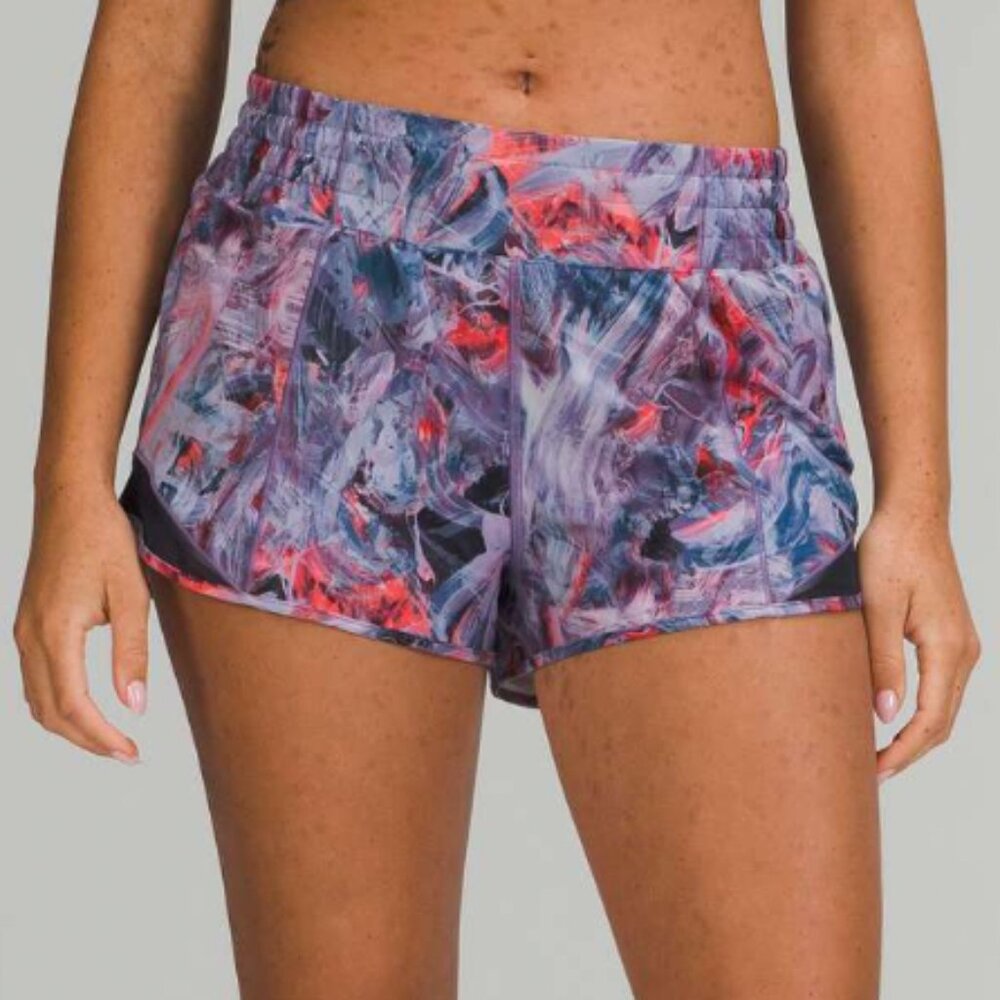 lululemon Hotty Hot High-Rise 2.5" Shorts (Atmospheric Purple Multi)